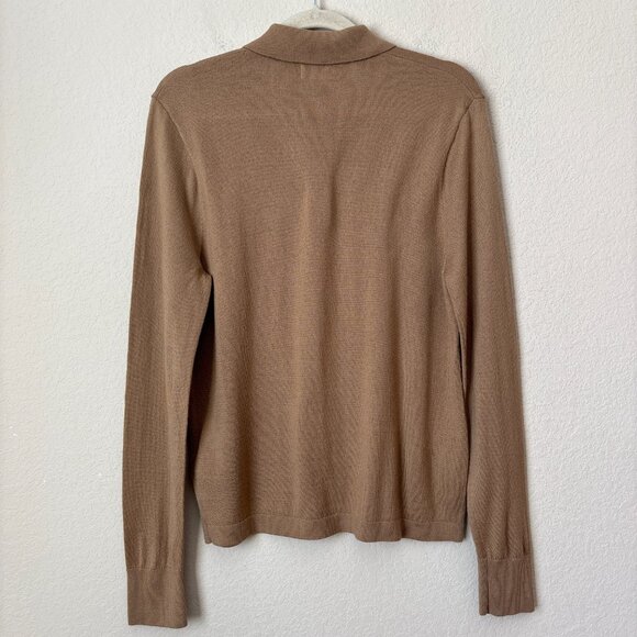 J. Crew Merino Wool Blend Long Sleeve Pullover Sweater Polo - Picture 10 of 10